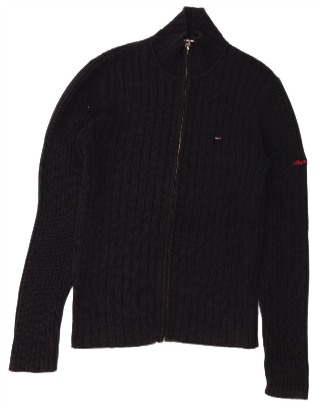 Tommy Hilfiger Herre Cardigan Sweater XL Sort Bomuld