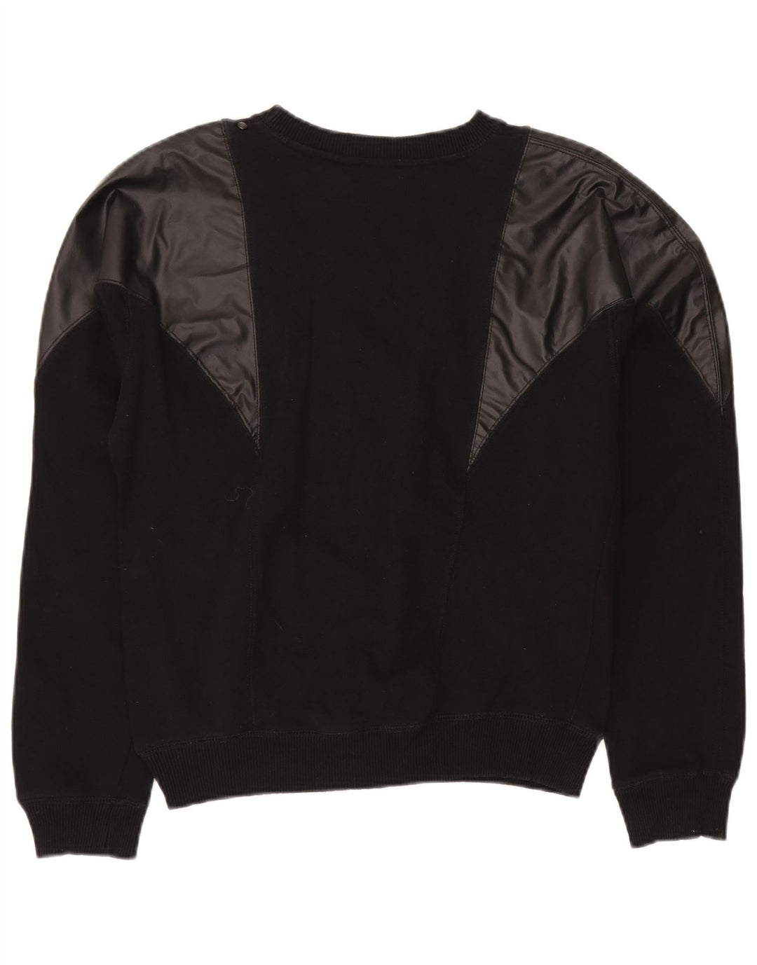 Diesel Dame Sweatshirt Jumper UK 14 Medium Sort Bomuld