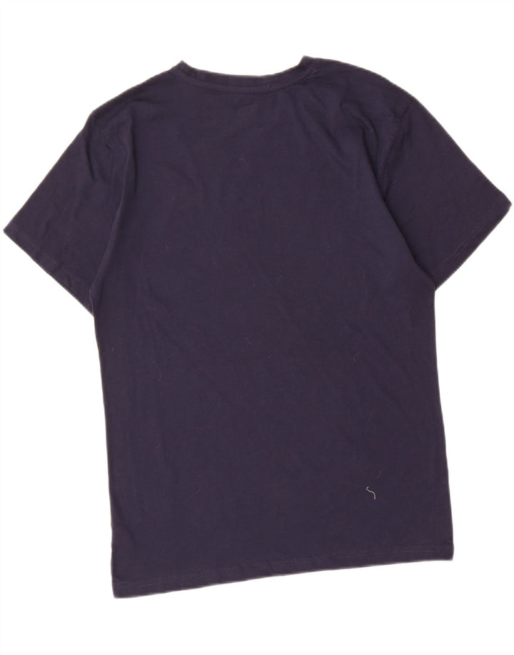 REEBOK Mens Graphic T-Shirt Top Medium Navy Blue Cotton Vintage Reebok and Second-Hand Reebok from Messina Hembry 
