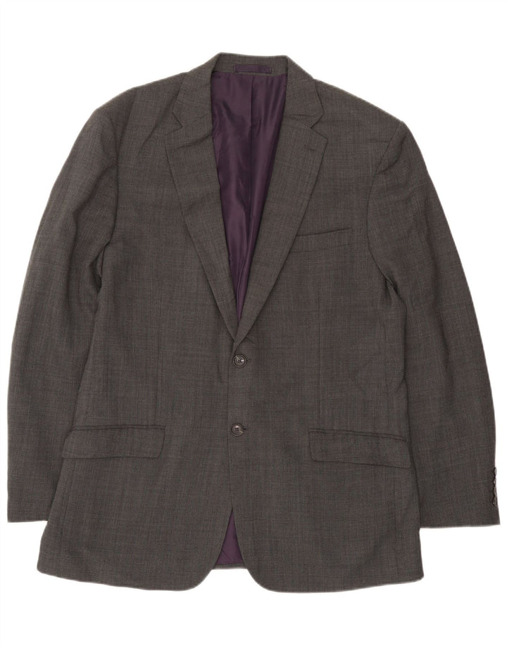 Marks & Spencer Herre 2-knap Regular Fit Blazer Jacket UK 42 Large Grå