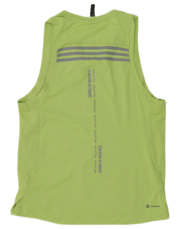 Adidas Herre Aeroready Grafisk Vest Top Medium Grøn