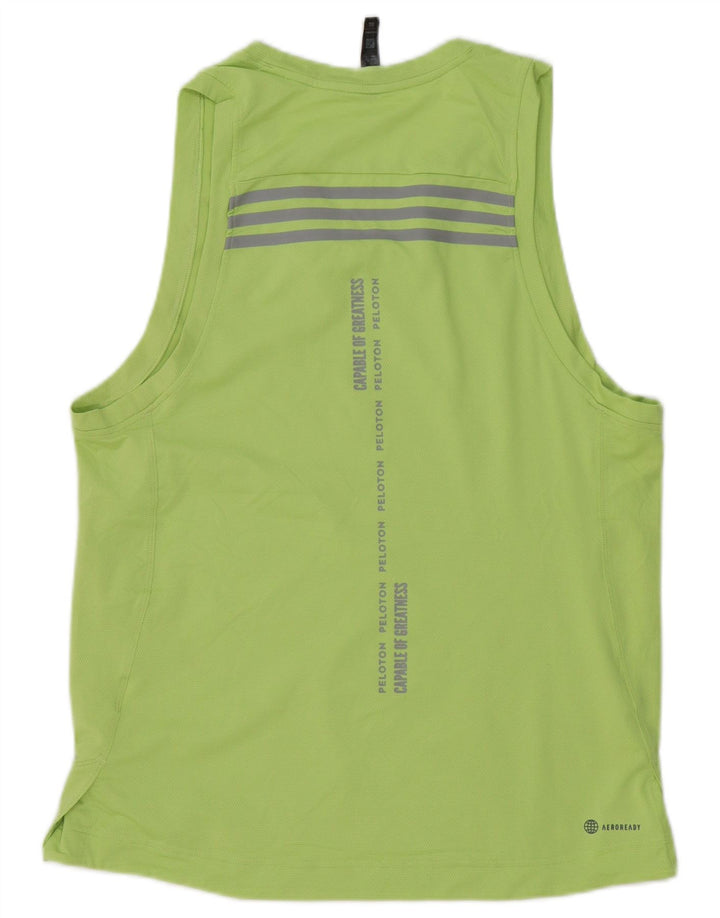Adidas Herre Aeroready Grafisk Vest Top Medium Grøn