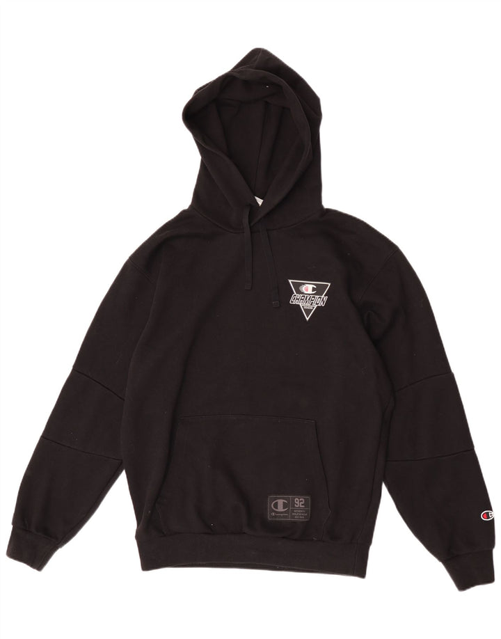 Champion Herre grafisk hættetrøje Jumper Lille sort polyester