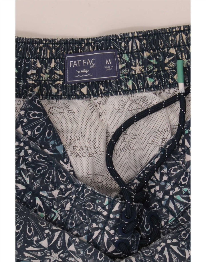 Fat Face Herre svømmeshorts Medium Marineblå Geometrisk Bomuld