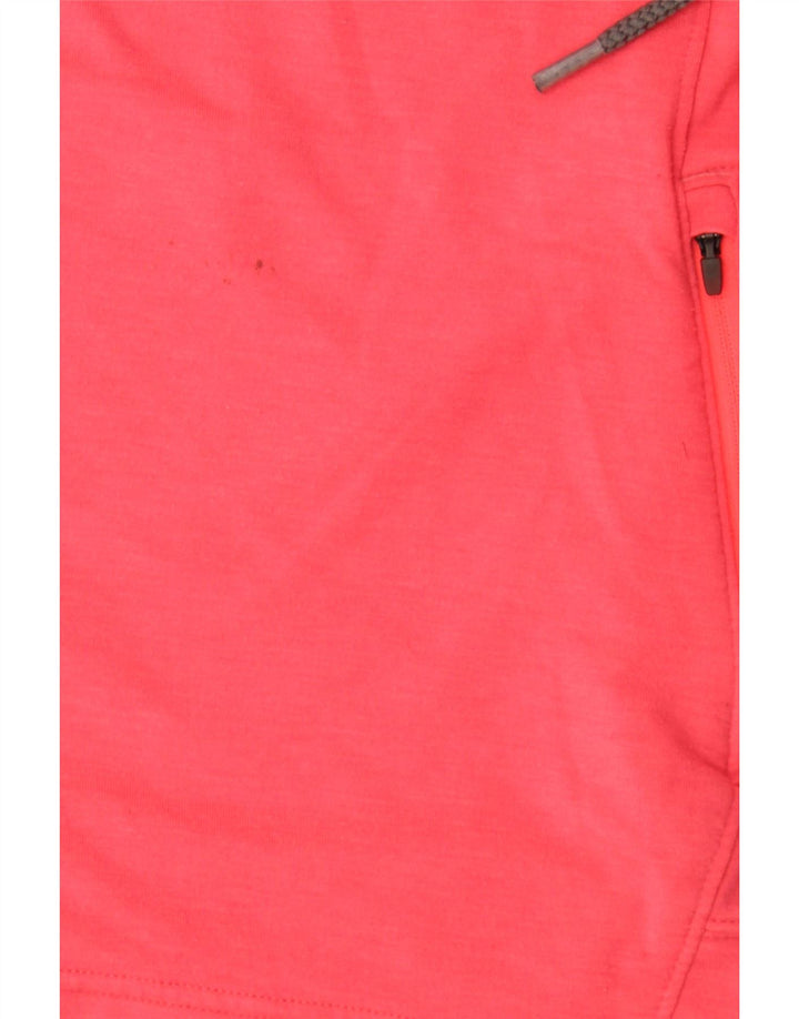 Under Armour Dame Roll Neck Sweatshirt Jumper UK 10 Small Pink Polyester