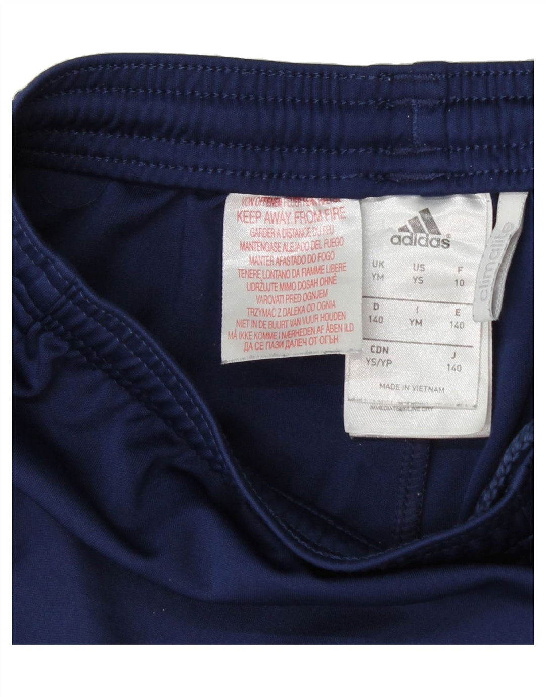 ADIDAS Boys Climalite Sport Shorts 9-10 Years Medium Blue Polyester Vintage Adidas and Second-Hand Adidas from Messina Hembry 