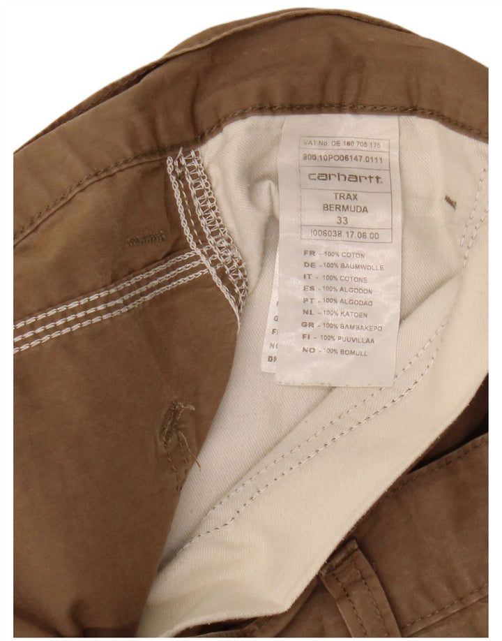Carhartt Herre Cargo Shorts W33 Medium Brun Bomuld