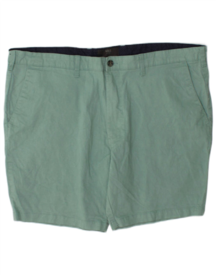 Marks & Spencer Herre Chino Shorts W42 2XL Grøn Bomuld