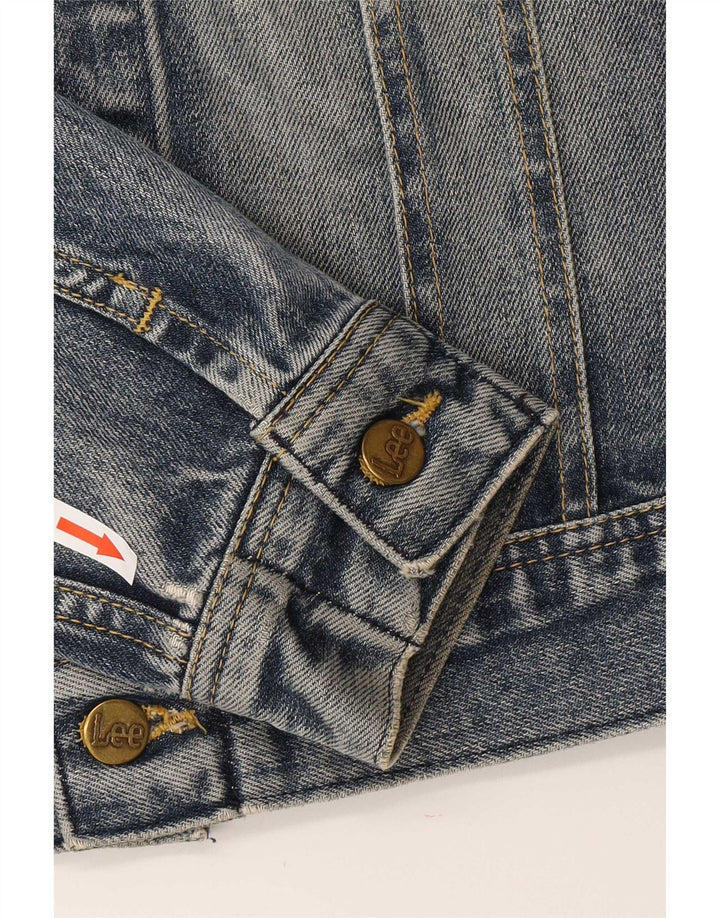 Lee Dame Rider Denim Jacket UK 12 Medium Blue Cotton