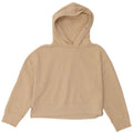 Zara Dame Oversized Hoodie Jumper UK 14 Medium Beige Bomuld