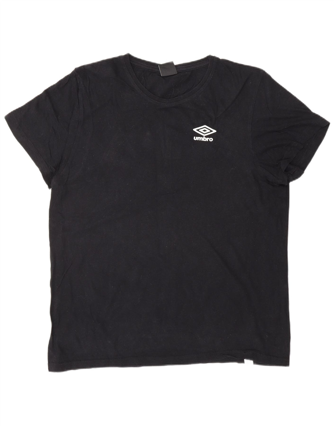UMBRO Herre T-Shirt Top XL Sort Bomuld