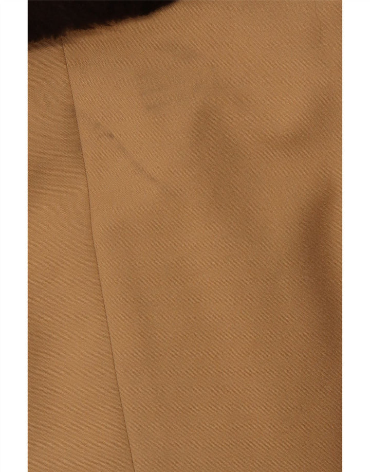 DIOLEN Herre Sherpa Dobbeltradet Frakke UK 38 Medium Brun Syntetisk