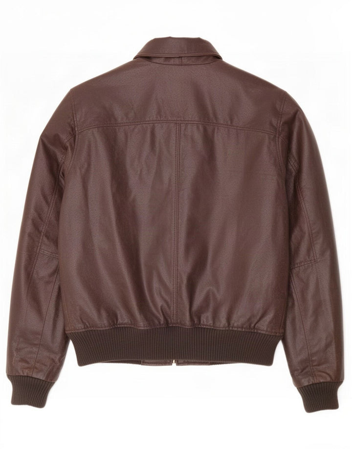 Blend Of America Herre Læderjakke UK 38 Medium Brun