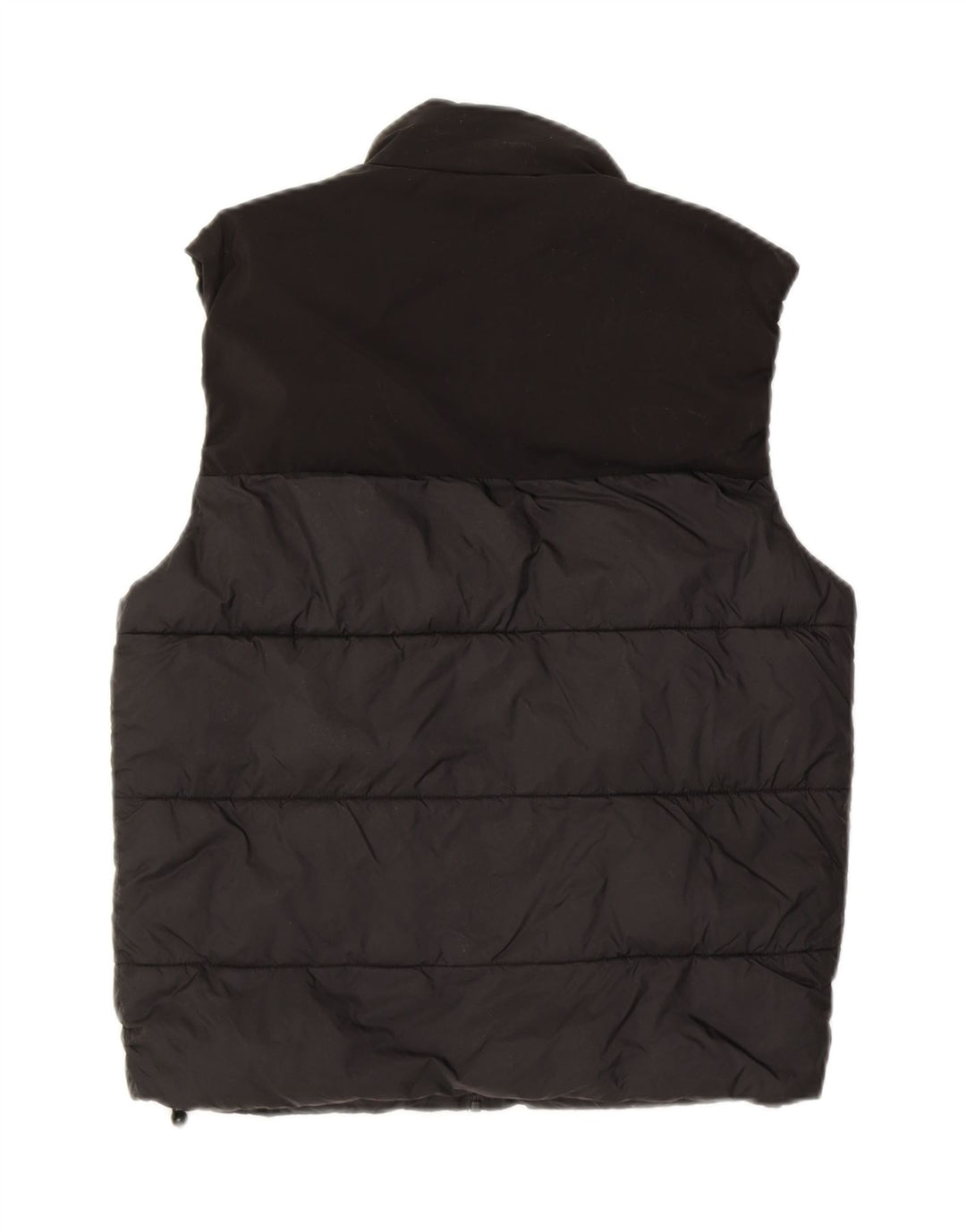 ZARA Womens Oversized Padded Gilet UK 10 Small Black Nylon