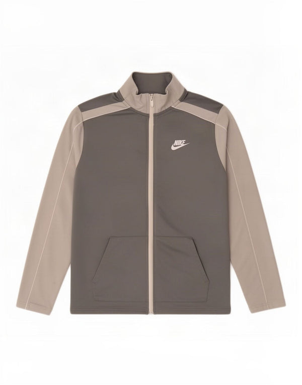 Nike træningsdragt topjakke til drenge 13-14 år XL Grå Colourblock Polyester