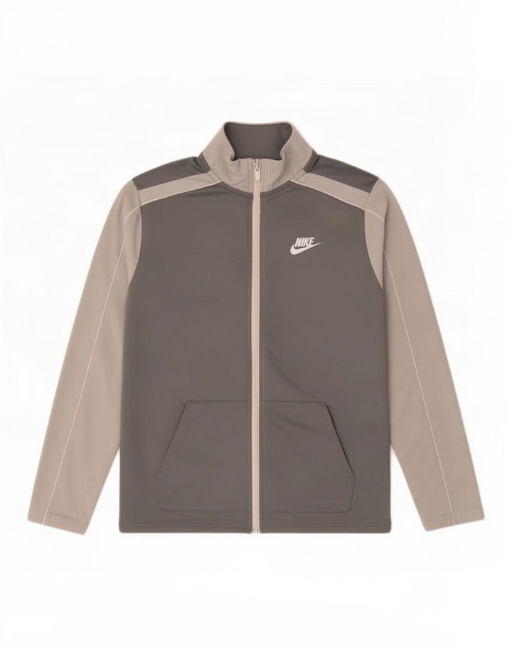 Nike træningsdragt topjakke til drenge 13-14 år XL Grå Colourblock Polyester