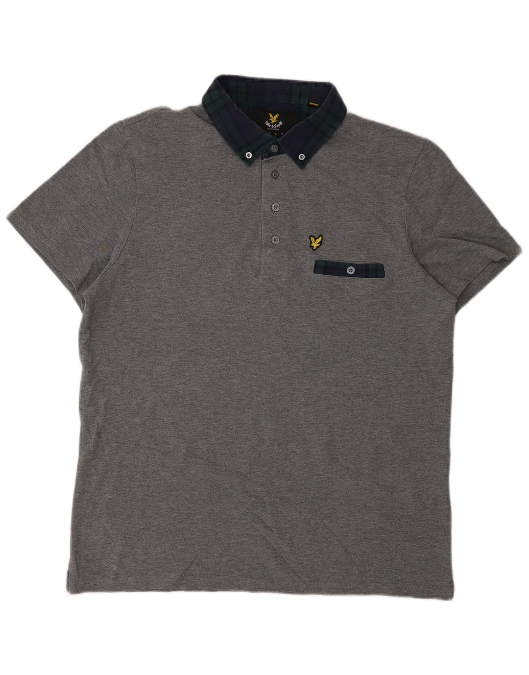 Lyle & Scott Herre Rugby Polo Shirt Stor Grå Bomuld