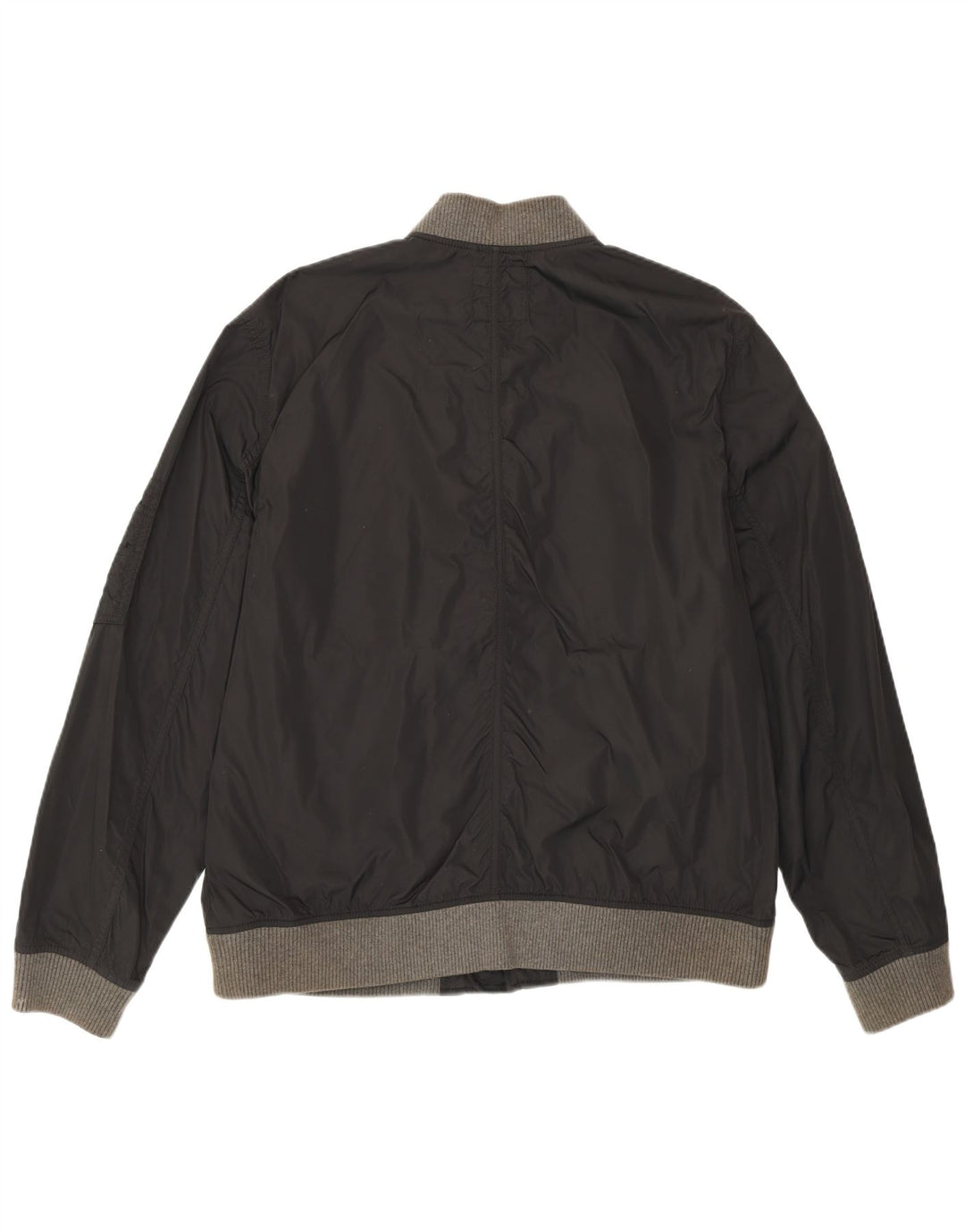 Gap Herre Bomber Jacket UK 40 Large Black Nylon