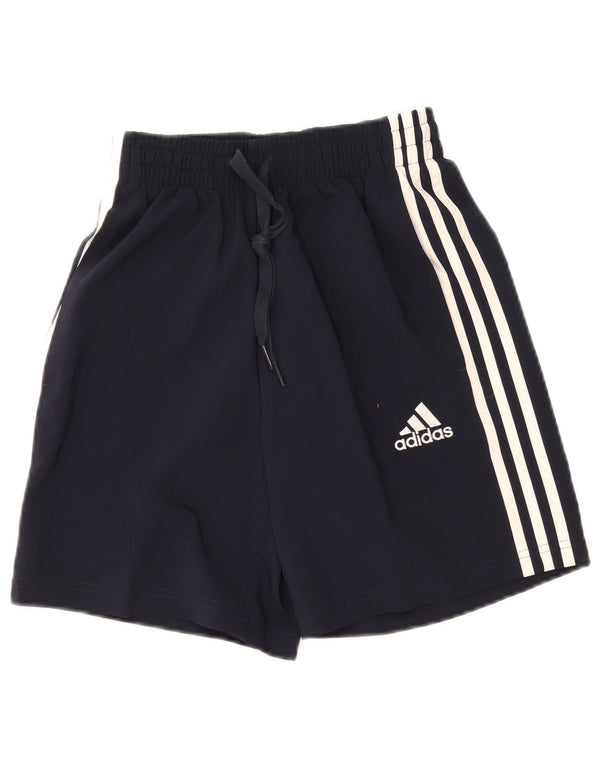 Adidas sportsshorts til kvinder UK 4 XS marineblå polyester