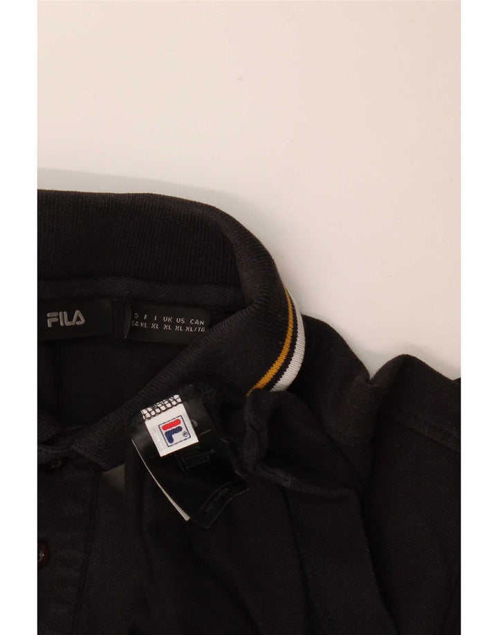 Fila Herre poloshirt XL Sort bomuld