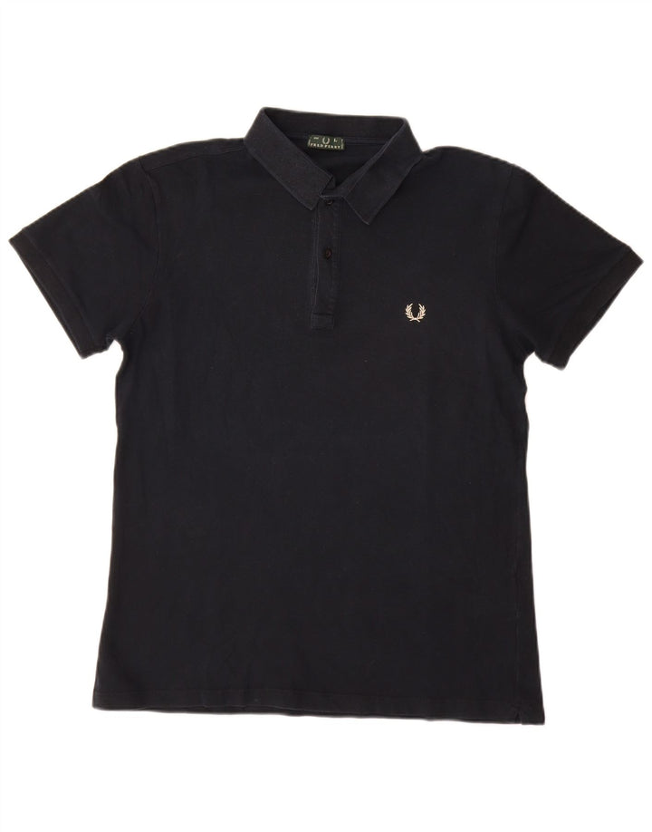 Fred Perry Herre Polo Shirt Large Navy Blue Bomuld