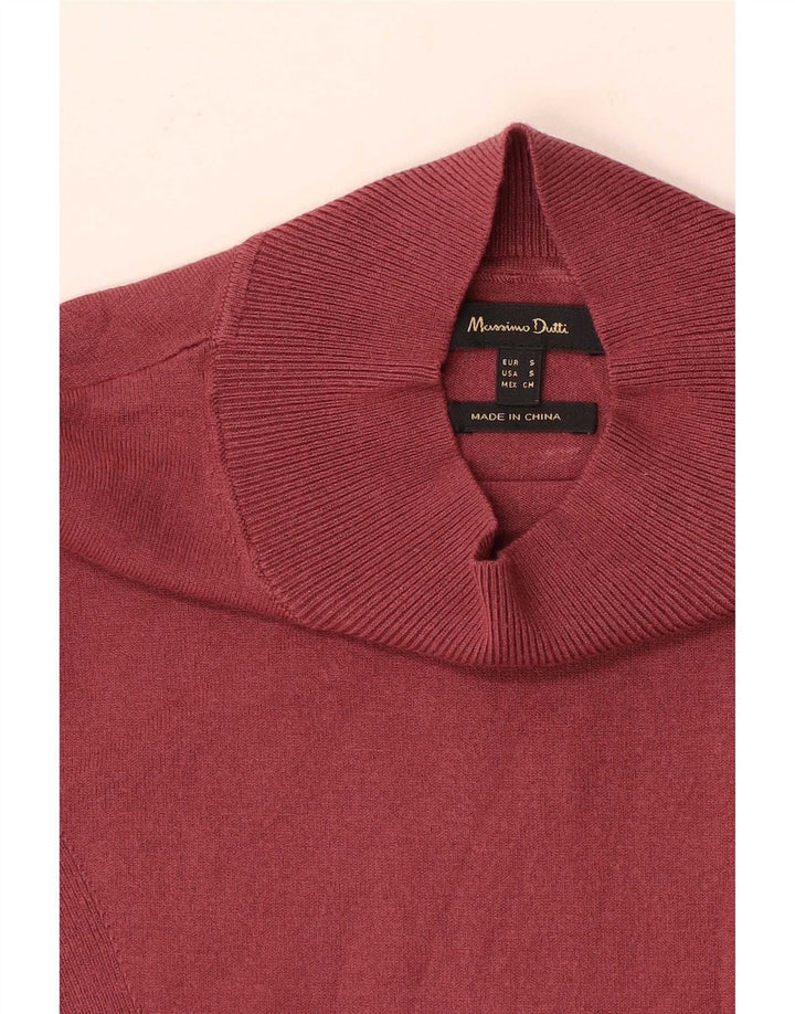 Massimo Dutti Dame Bluse Top UK 8 Lille Rød