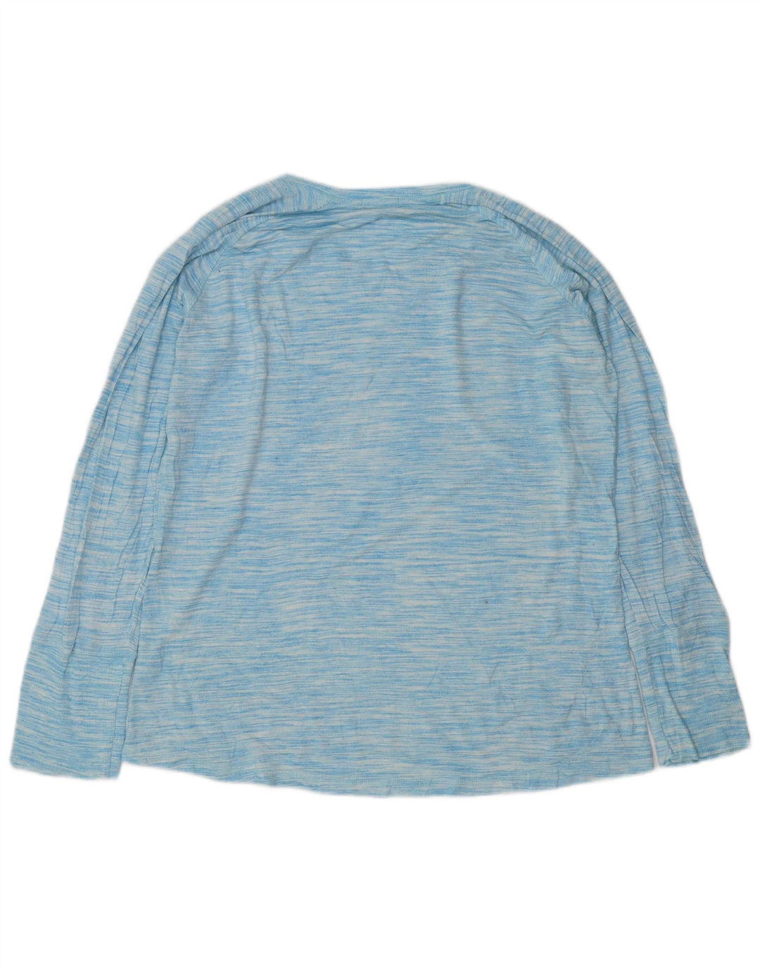 Champion Dame Top Langærmet UK 18 XL Blå Flecked Rayon