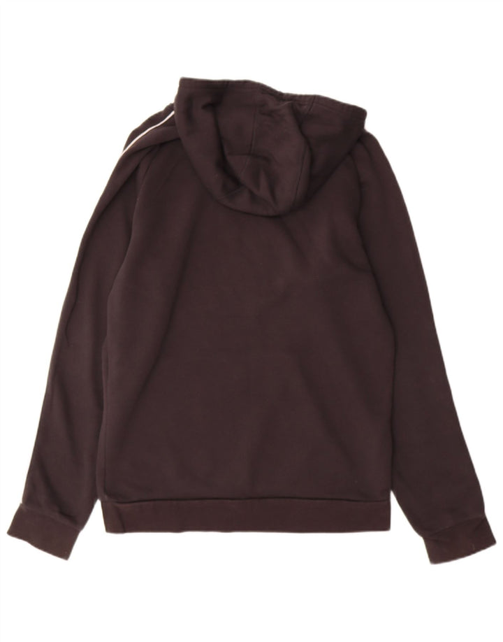 ADIDAS Mens Hoodie Jumper Medium Black Cotton