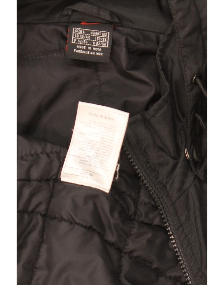 Nike Herre grafisk vindjakke med hætte UK 42/44 Stor sort polyester