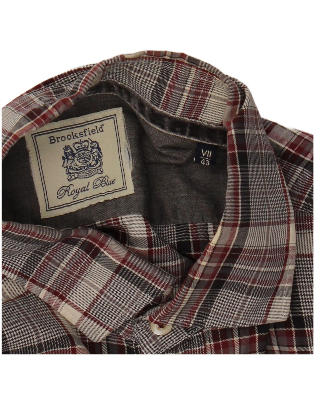 Brooksfield herreskjorte str. 43 Large Grey Check