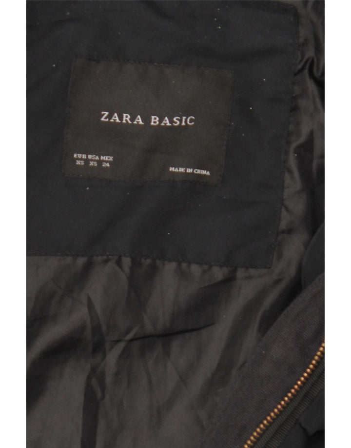 Zara polstret jakke til kvinder UK 6 XS Sort