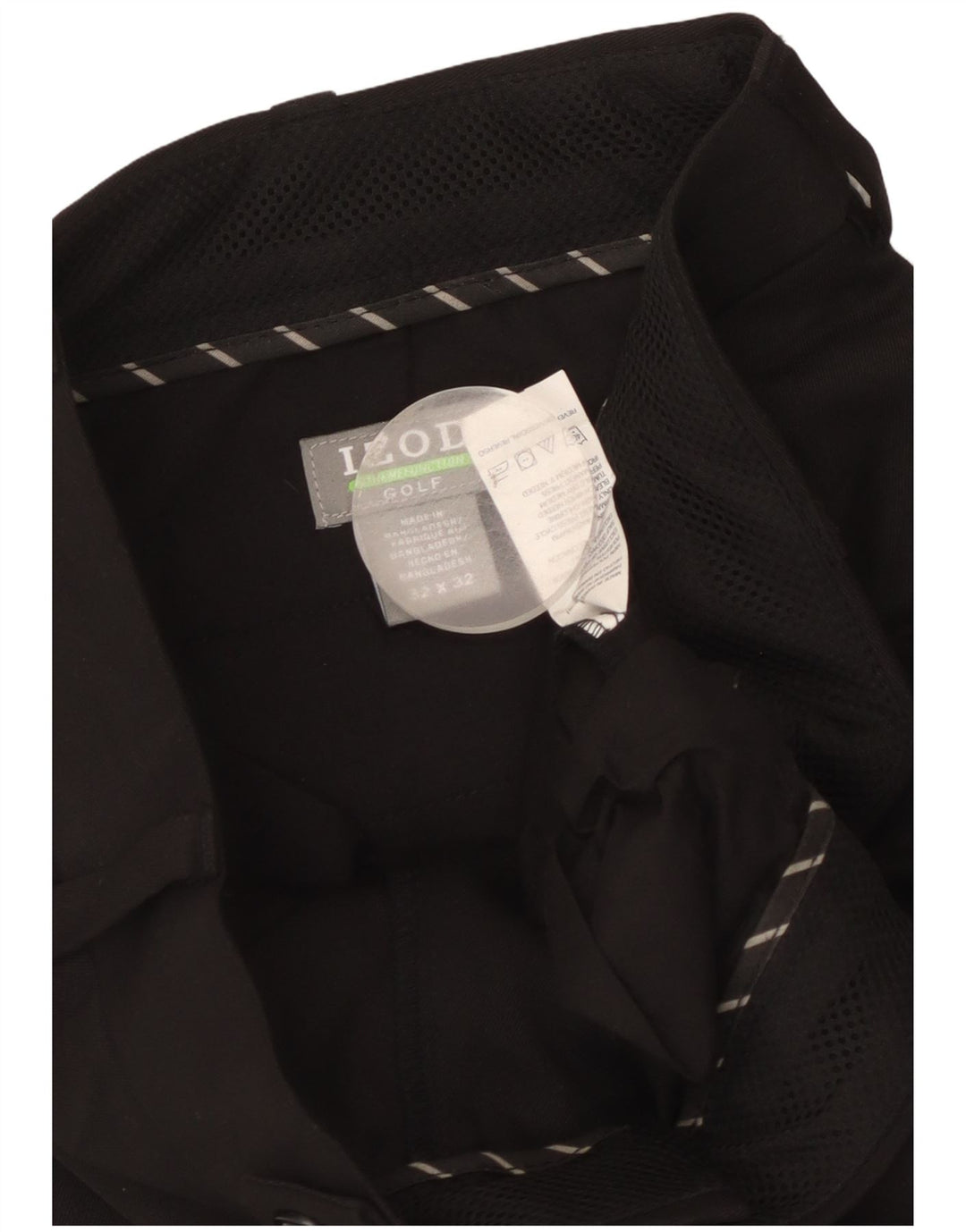 Izod Herre Golf Lige Suit Bukser W32 L32 Sort Polyester