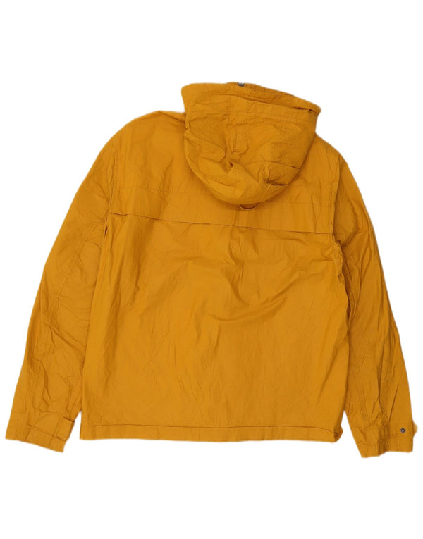 Pretty Green Herre Hætte Regnjakke UK 40 Large Yellow