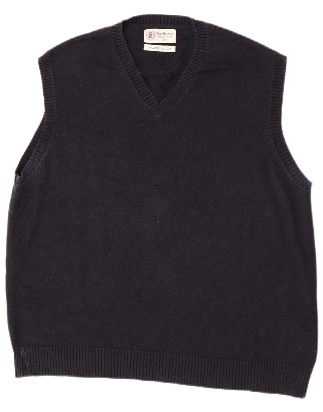 Marks & Spencer Herre Blue Harbor Vest Tank Top Stor Marineblå Bomuld