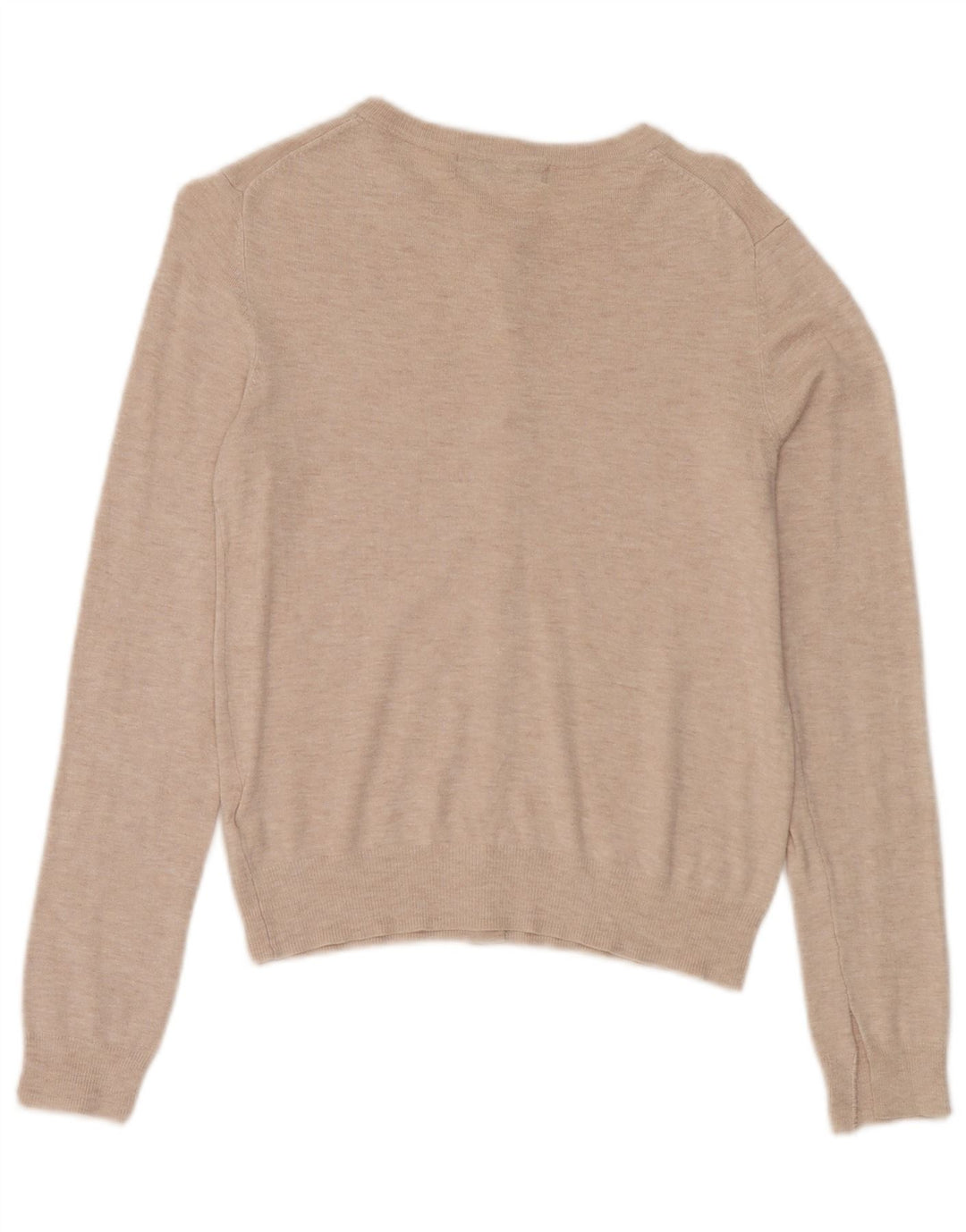 Marks & Spencer Dame Cardigan Sweater UK 10 Small Beige Viscose