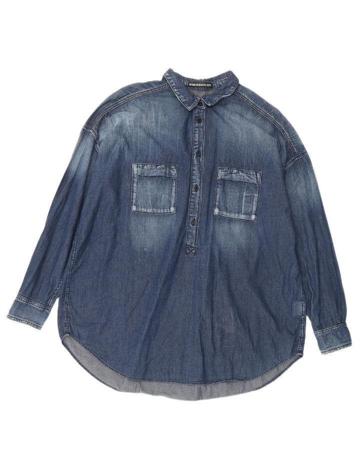 DRYKORN Womens Oversized Denim Dress US 2 2XS Blue