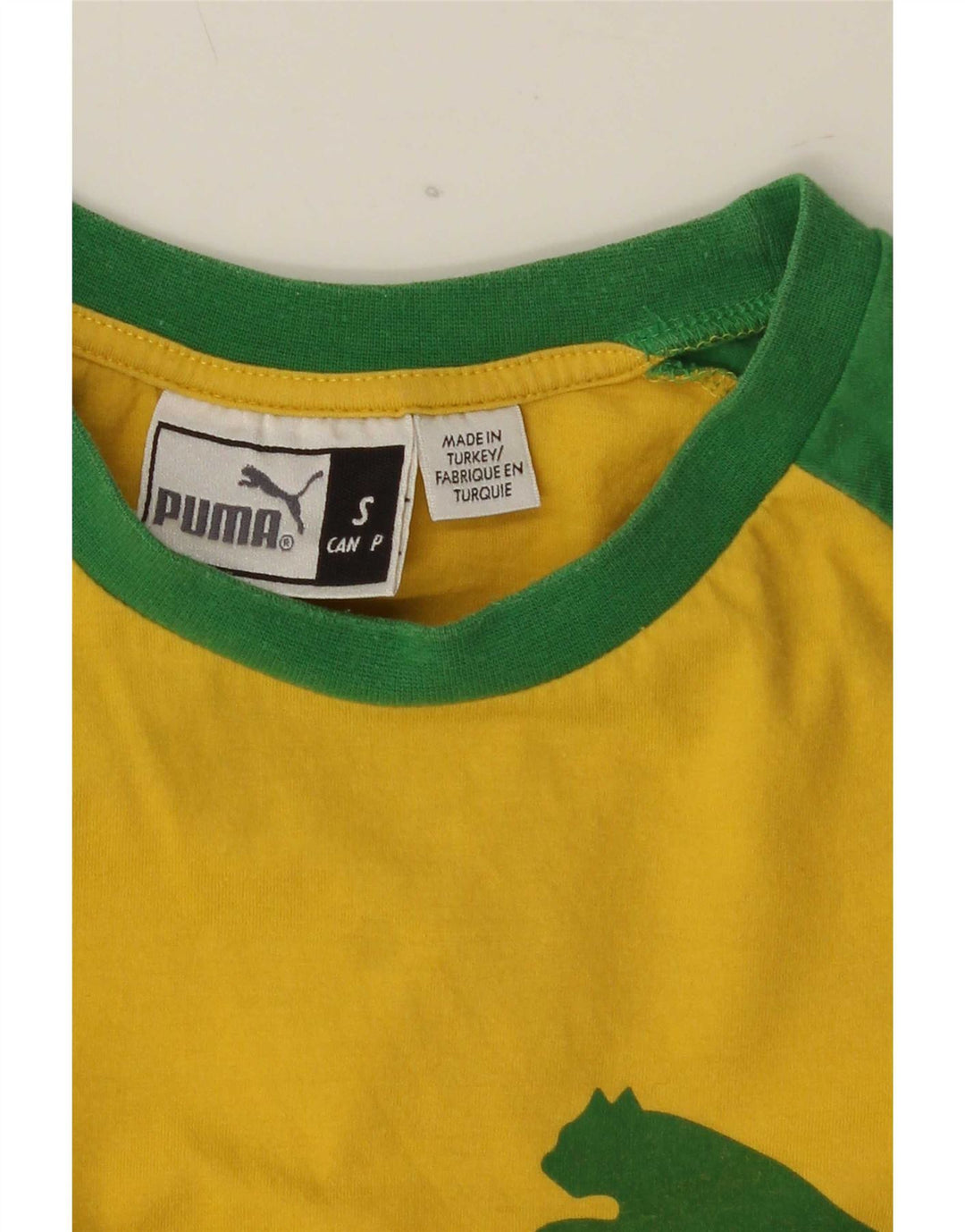 Puma Herre grafisk T-shirt Top Lille Gul Colourblock