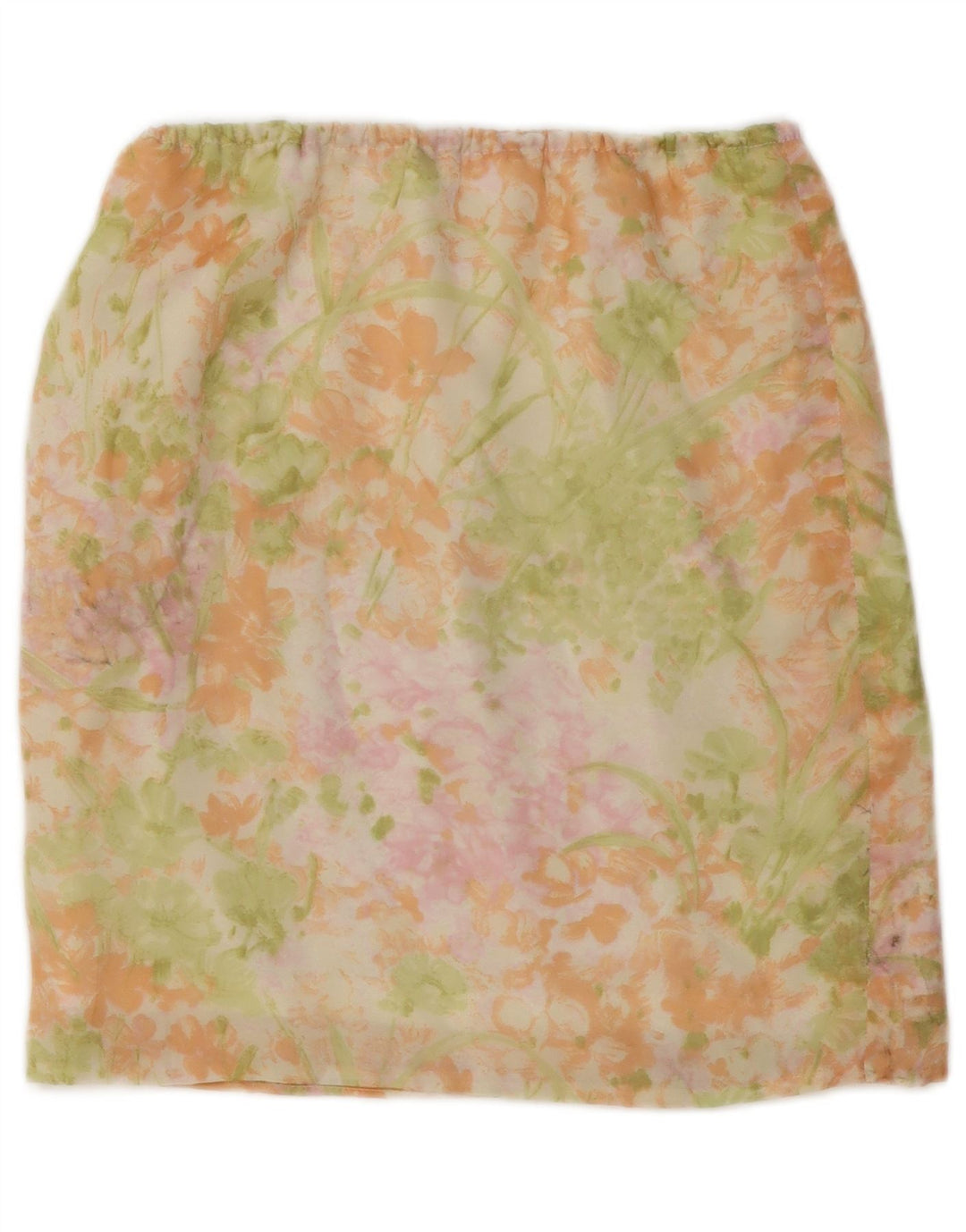 Vintage Kvinders 2-delt nederdel Sæt UK 14 Medium W30 Multicolored Floral