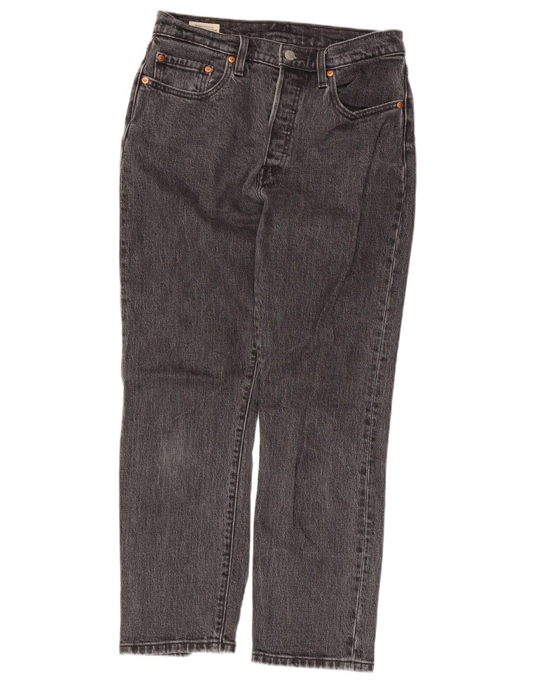 Levi's Dame 501 Straight Jeans W27 L26 Grå Bomuld