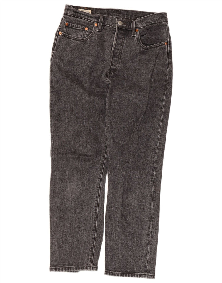 Levi's Dame 501 Straight Jeans W27 L26 Grå Bomuld