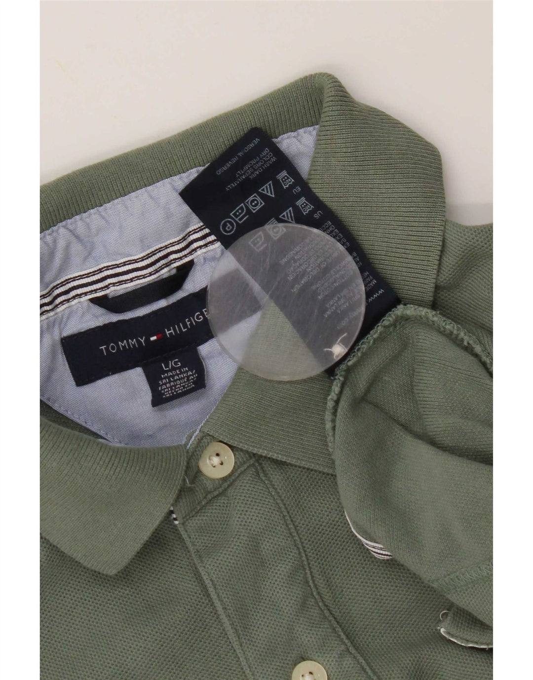 Tommy Hilfiger Polo Shirt til mænd Stor grøn bomuld