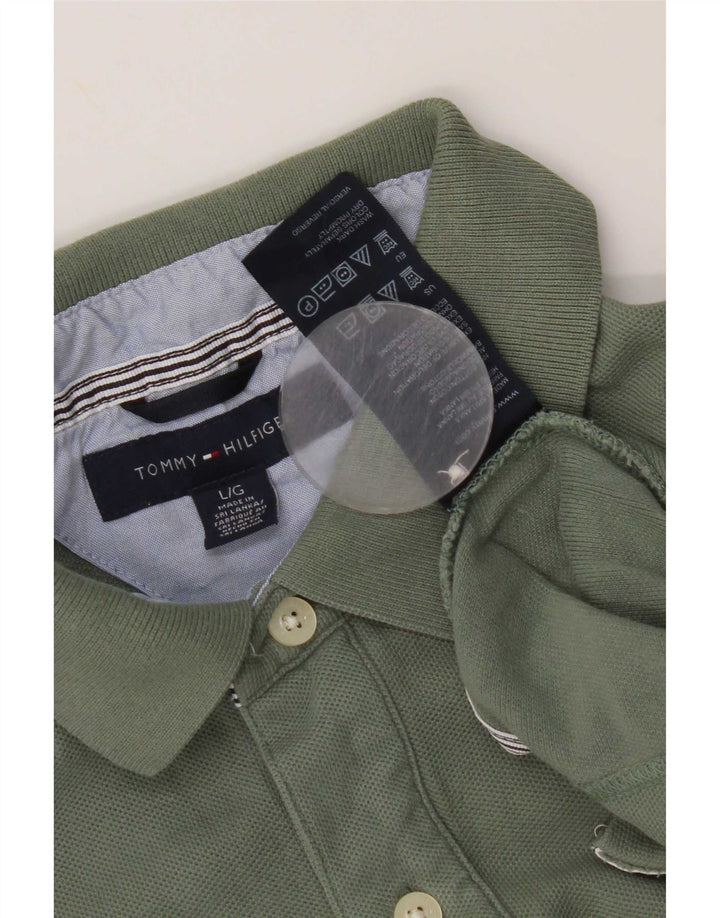 Tommy Hilfiger Polo Shirt til mænd Stor grøn bomuld