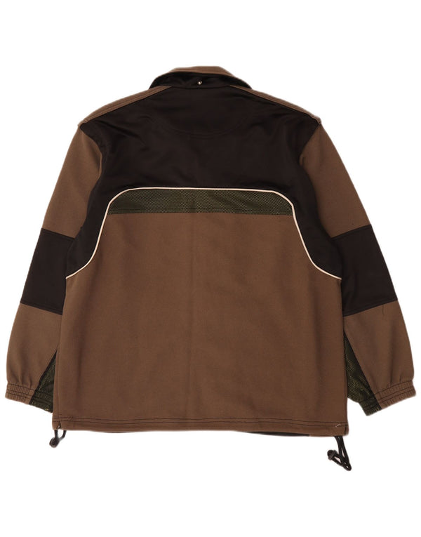 Diadora Herre Loose Fit træningsdragt Topjakke UK 38 Medium Brown Colourblock