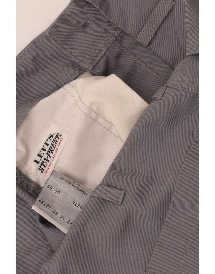 Levi's Straight Chino-bukser til mænd W32 L32 Grå polyester