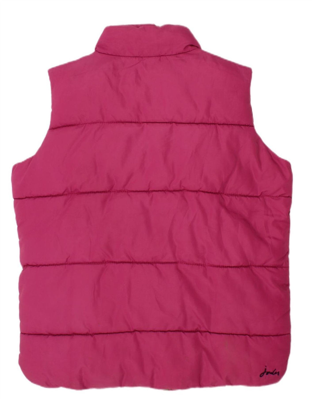 JOULES Girls Padded Gilet 7-8 Years Burgundy Polyester