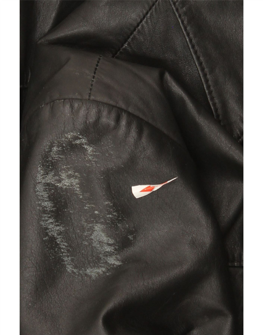 Vintage Herre Læderjakke EU 50 Stor Sort Læder