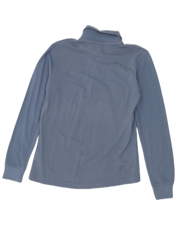 Kappa langærmet polotrøje til kvinder UK 12 Medium Blue Bomuld