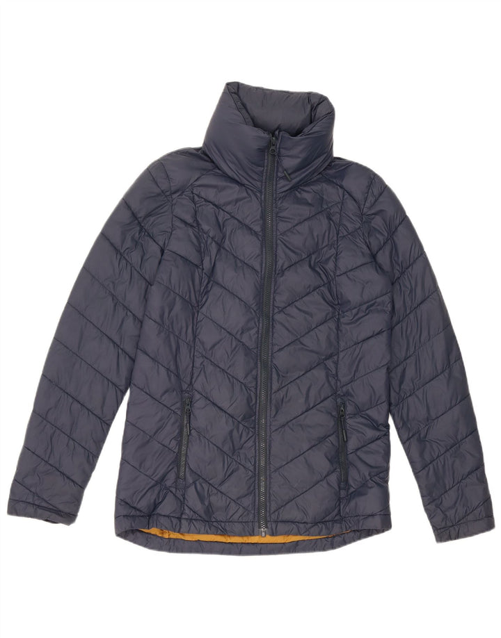 Fat Face Dame Hætte Polstret Jakke UK 8 Small Navy Blue Nylon