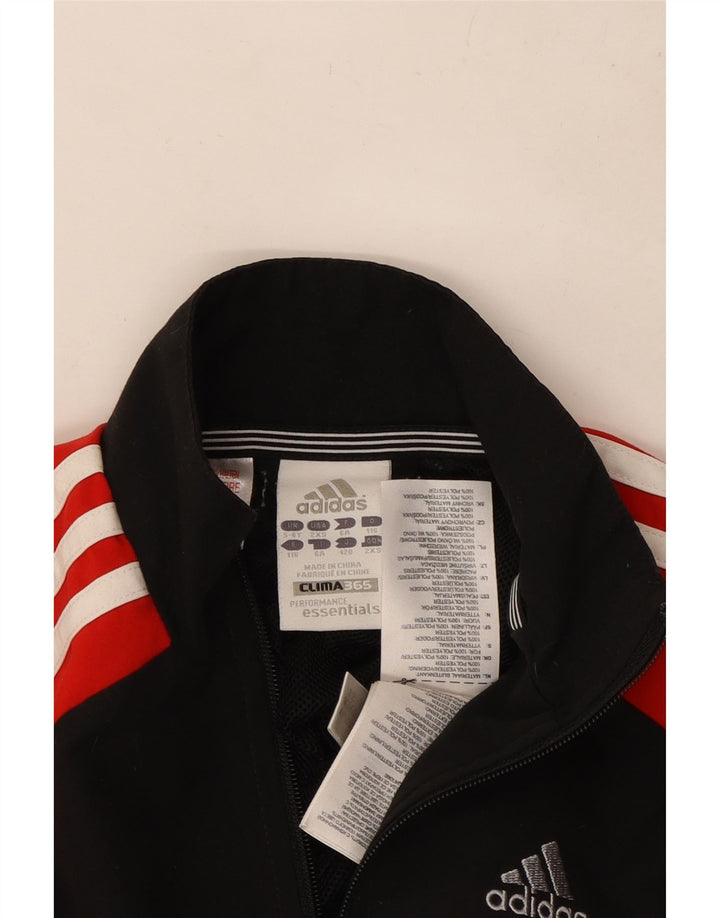Adidas Boys Climalite træningsdragt topjakke 5-6 år Sort Colourblock