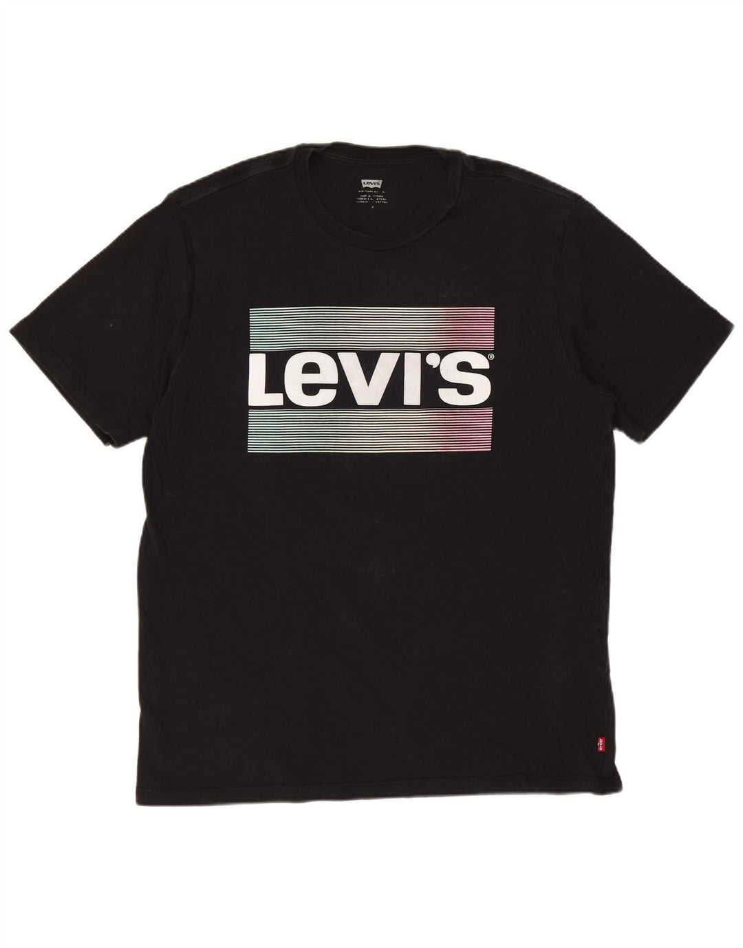 Levi's Herre grafisk T-shirt top mellem sort bomuld